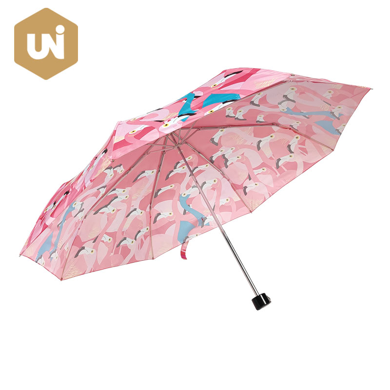 3 Folding Compact Manual Open Umbrella